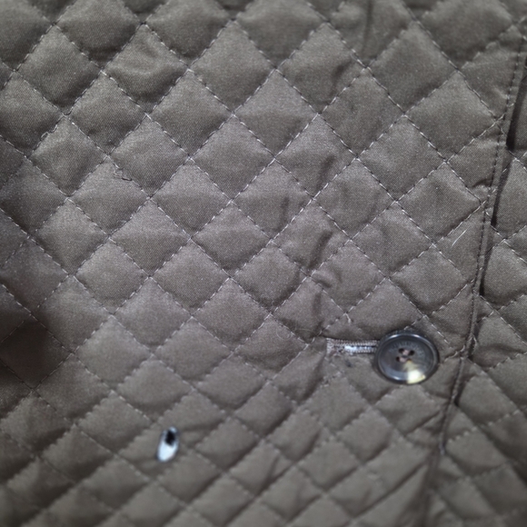 Burberry Quilted Jacket Brown Nova Check Lining Size 4 - Picture 2 of 6